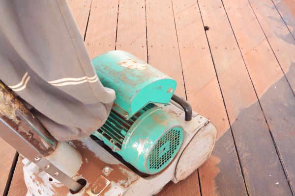 Cedar Deck Sanding in San Rafael